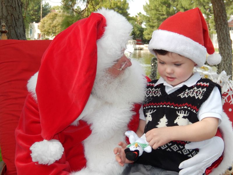 Santa at Christmas Island 2014