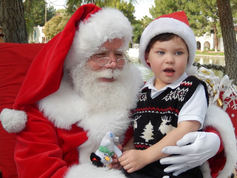 Santa at Christmas Island 2014