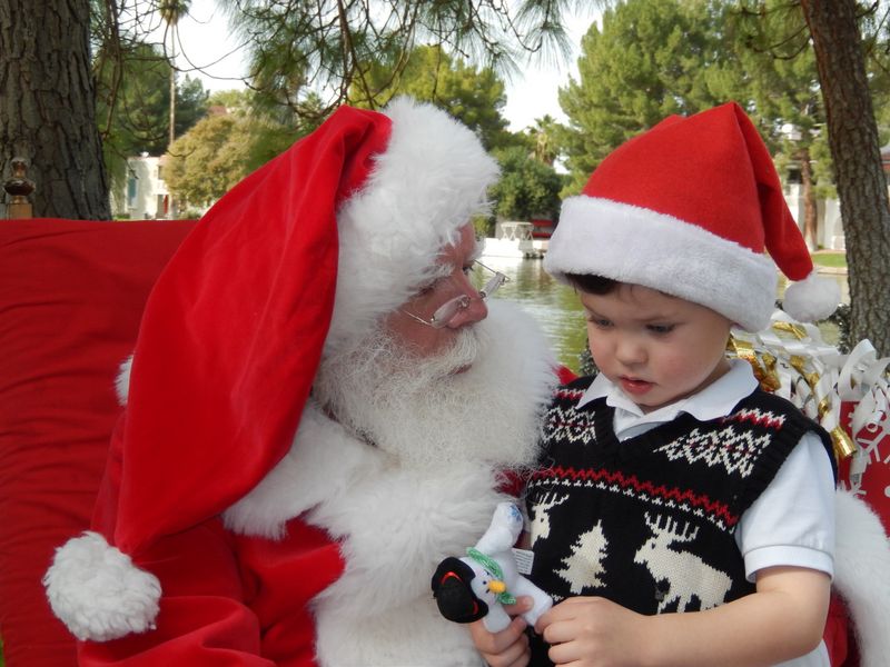 Santa at Christmas Island 2014