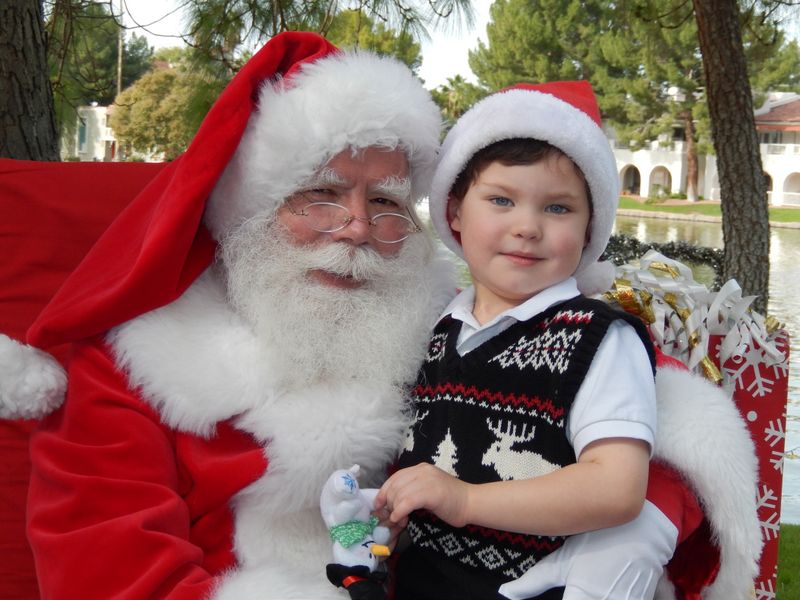 Santa at Christmas Island 2014