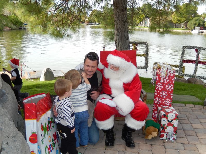 Santa at Christmas Island 2014