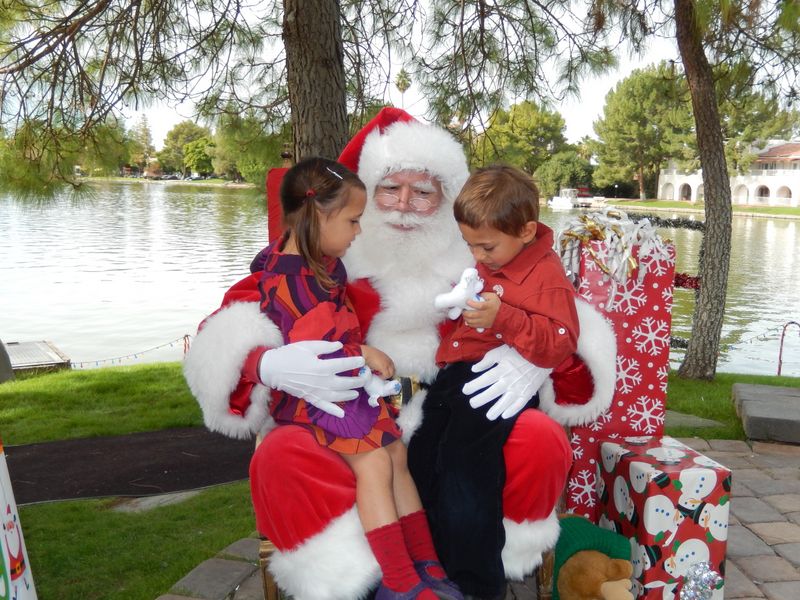 Santa at Christmas Island 2014