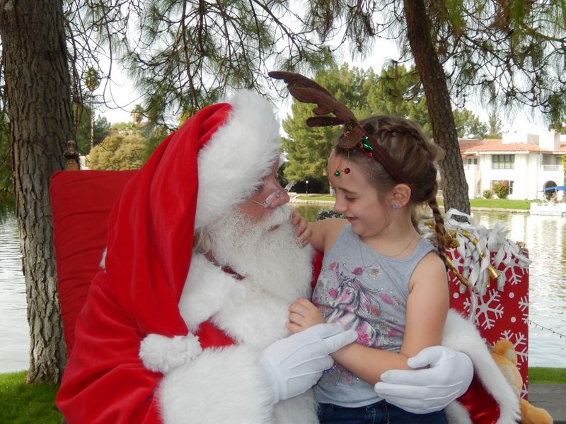 Santa at Christmas Island 2014