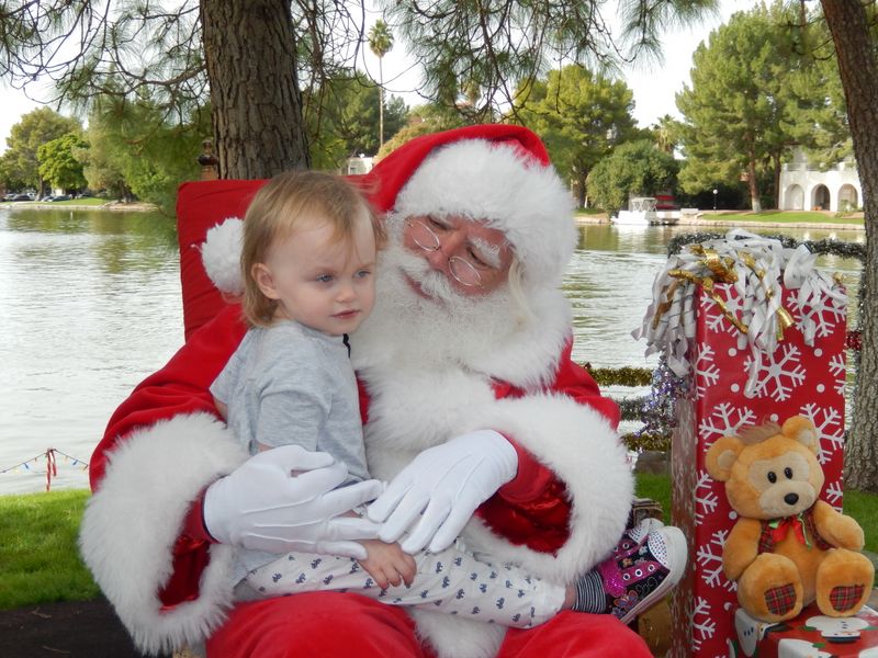 Santa at Christmas Island 2014