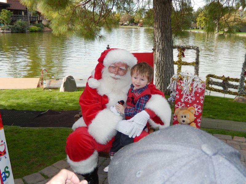 Santa at Christmas Island 2014