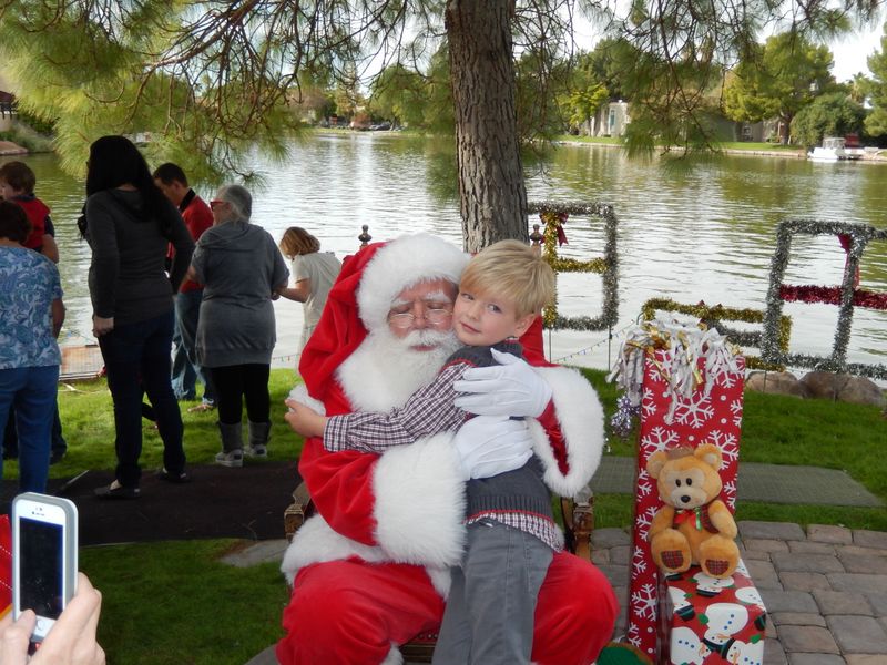 Santa at Christmas Island 2014