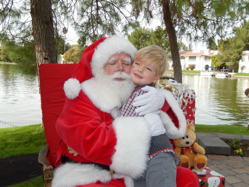 Santa at Christmas Island 2014