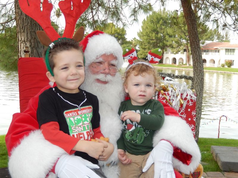 Santa at Christmas Island 2014