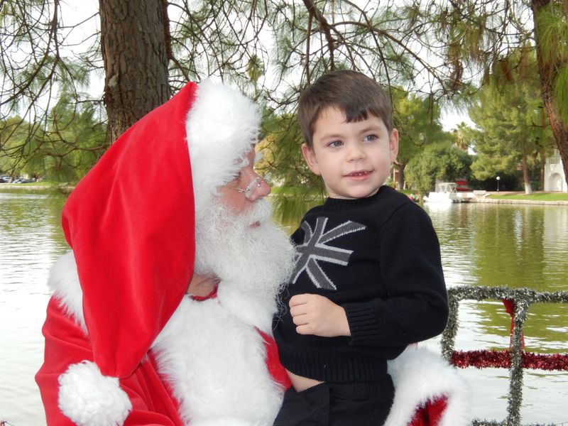 Santa at Christmas Island 2014