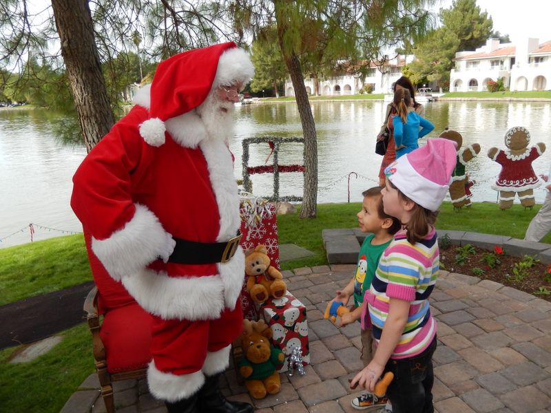 Santa at Christmas Island 2014