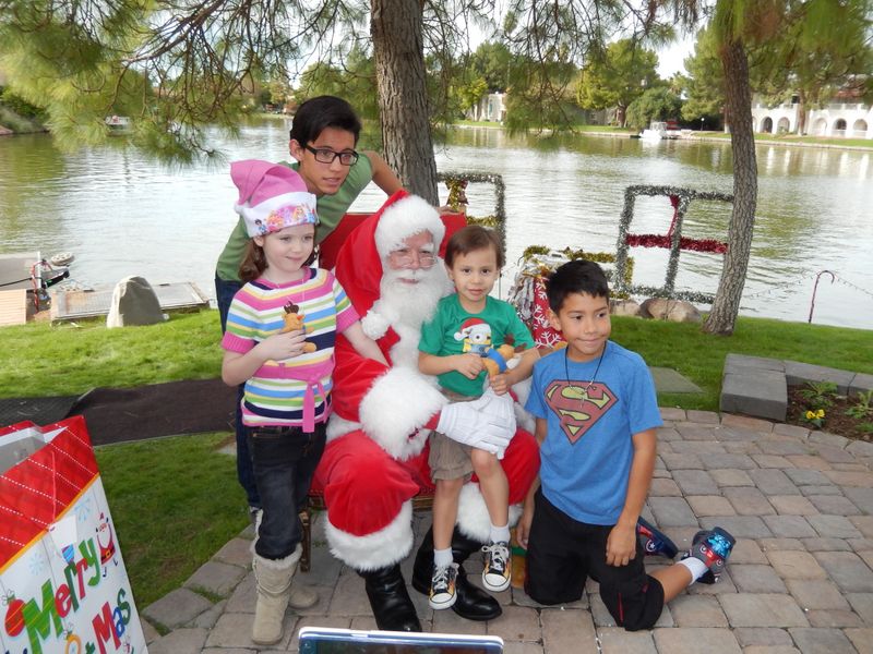 Santa at Christmas Island 2014