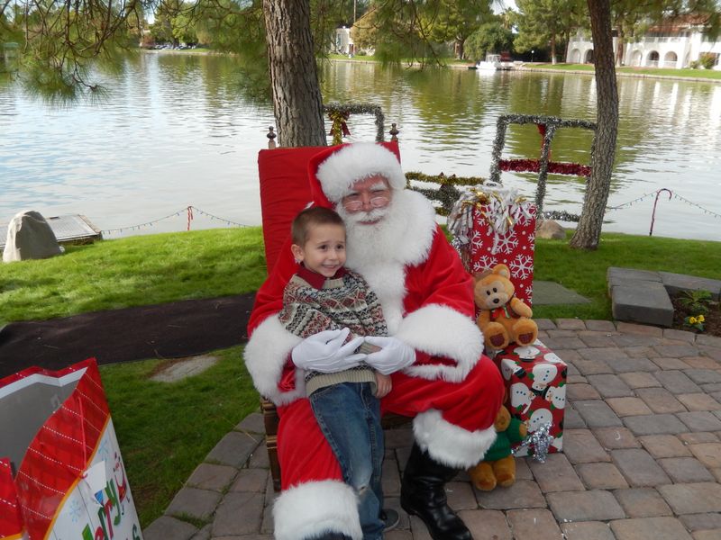 Santa at Christmas Island 2014