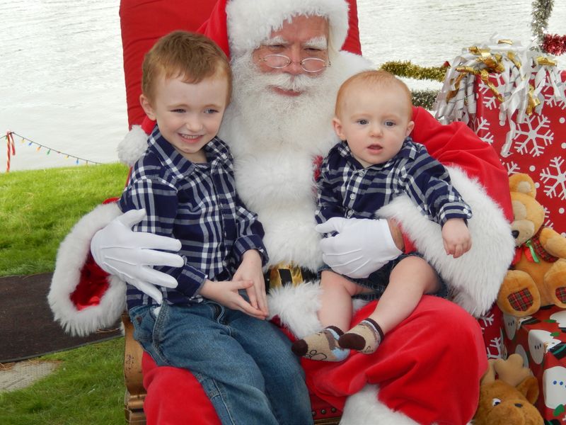 Santa at Christmas Island 2014