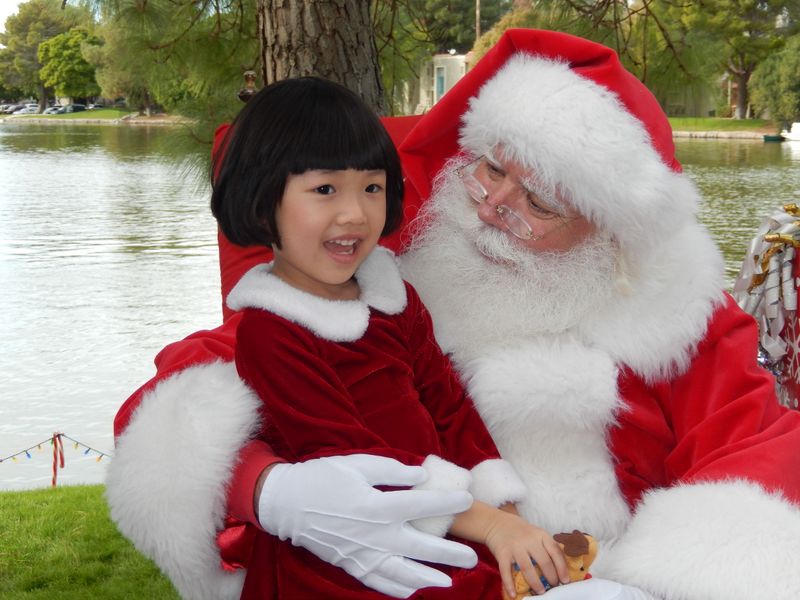 Santa at Christmas Island 2014