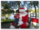 Santa at Christmas Island 2014