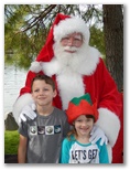 Santa at Christmas Island 2014